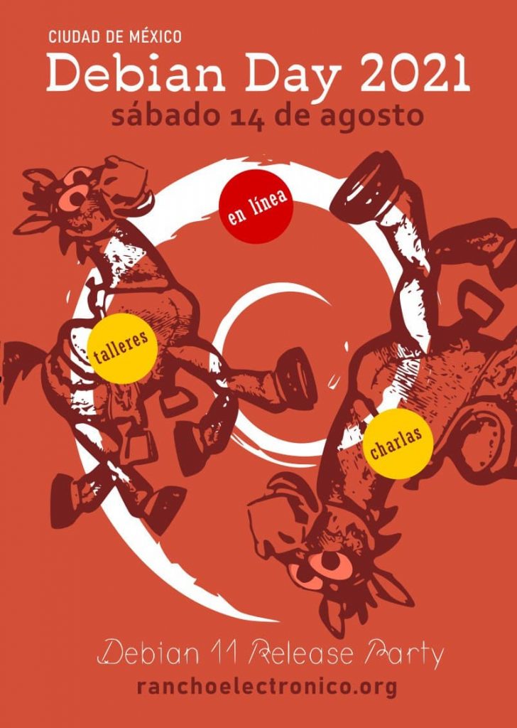 Invitacion Debian Day 2021